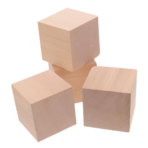 CLISPEED 4 Stück Holzklötze Unbehandelte Bausteine aus Kiefernholz Kindgerechte Würfel für Geometrisches Lernen Mathematikunterricht und Kreative Spielförderung für Jungen und Mädchen CLISPEED 4 Stück Holzklötze Unbehandelte Bausteine aus Kiefernholz Kindgerechte Würfel für Geometrisches Lernen Mathematikunterricht und Kreative Spielförderung für Jungen und Mädchen von CLISPEED