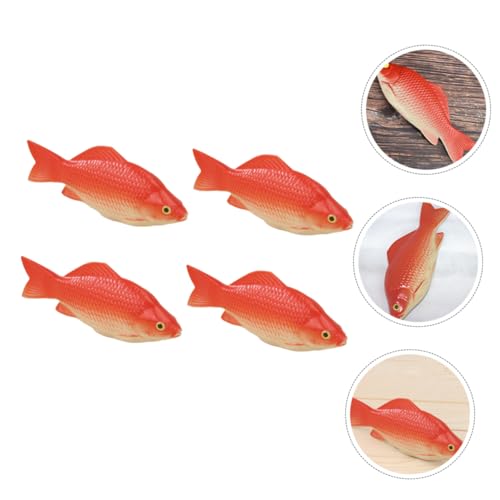 CLISPEED 4 Stück Leichtes Teiliges Simulierte Kleine Fischmodelle Deko für Aquarium Terrarium Büro Realistische Tragbare Kunstfische zur Dekoration und Fotografie von CLISPEED