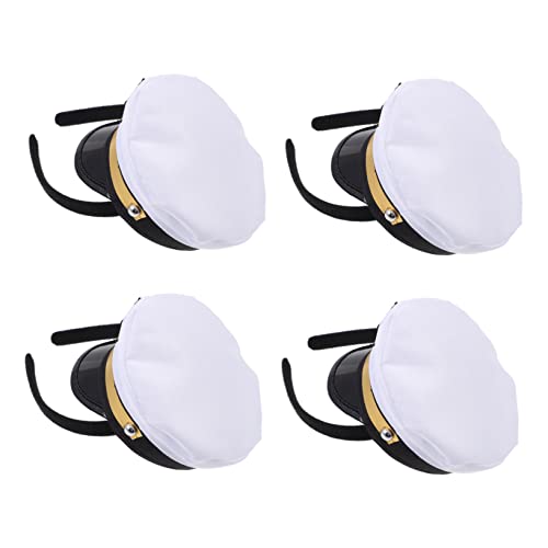 CLISPEED 4 Stück Matrosen Haarreifen für Verstellbare Kapitänsmütze Cosplay Zubehör für Partys Tragbar Leicht und Bequem Farbecht für Jungen und Mädchen von CLISPEED