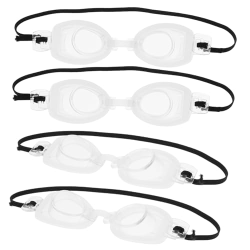CLISPEED 4 Stück Mini Puppen-schwimmbrillen DIY Brillenzubehör Uv-Schutz Leicht Formstabil für Puppenkostüm und Bastelprojekte von CLISPEED