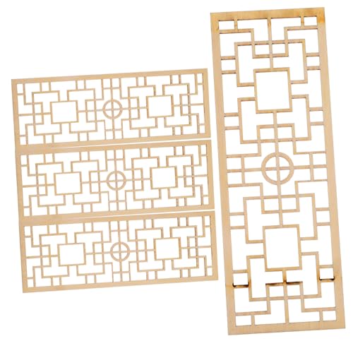 CLISPEED 4 Stück Miniatur Chinesischer Bildschirm Teiliges Modellhaus Dekoration Verarbeitung Für Puppenhaus Mikro Landschaft Wohnzimmerschmuck von CLISPEED