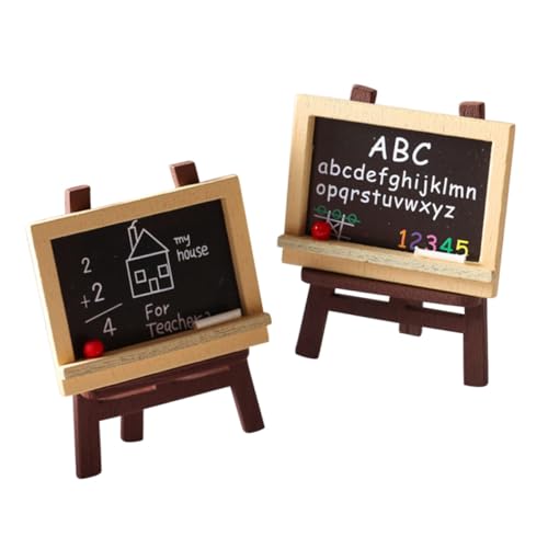 CLISPEED 4 Stück Miniatur Holzstaffelei mit Kreidetafel Micro Landschaft Deko für Puppenhaus Multifunktionale Miniatur Tafel für Kreativen Rollenspiel und DIY Gestaltung CLISPEED 4 Stück Miniatur Holzstaffelei mit Kreidetafel Micro Landschaft Deko für Puppenhaus Multifunktionale Miniatur Tafel für Kreativen Rollenspiel und DIY Gestaltung von CLISPEED