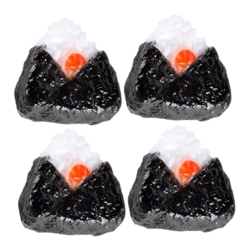 CLISPEED 4 Stück Miniatur Japanische Dreieckige Algen reisbällchen Detaillierte Mini Food Ornaments für Puppenhausdeko und Foto Requisiten Langlebig und Realistisch für Miniaturküche und CLISPEED 4 Stück Miniatur Japanische Dreieckige Algen reisbällchen Detaillierte Mini Food Ornaments für Puppenhausdeko und Foto Requisiten Langlebig und Realistisch für Miniaturküche und von CLISPEED