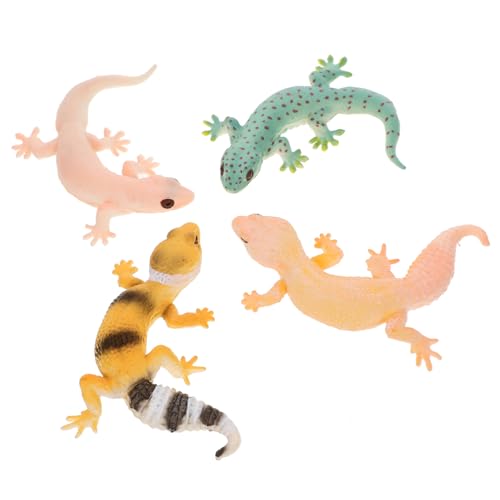 CLISPEED 4 Stück Simulierte Eidechsen Spielfiguren Teiliges aus Stabilem Kunststoff Pädagogisches Reptilienmodell für Langlebige Tierfiguren zur Tiererkennung und Dekoration von Garten und CLISPEED 4 Stück Simulierte Eidechsen Spielfiguren Teiliges aus Stabilem Kunststoff Pädagogisches Reptilienmodell für Langlebige Tierfiguren zur Tiererkennung und Dekoration von Garten und von CLISPEED