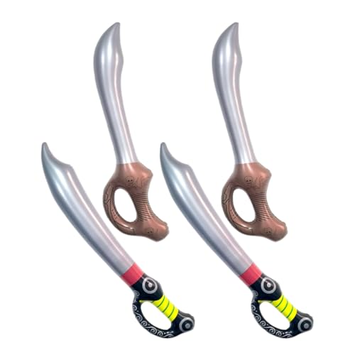 CLISPEED 4 Stück Teiliges Aufblasbares Piratenschwert Realistische Bühnenrequisite für Kindergeburtstag Halloween Party Vielseitiges Piratenspielzeug Langen Schwertern CLISPEED 4 Stück Teiliges Aufblasbares Piratenschwert Realistische Bühnenrequisite für Kindergeburtstag Halloween Party Vielseitiges Piratenspielzeug Langen Schwertern von CLISPEED