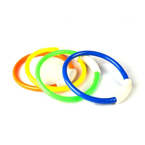 CLISPEED 4stücke Tauchgreifringe Unterwasserspielzeug Bunte Tauchringe Für Junge Mädchen Schwimmen Tauchen Training Greifen Spielzeug von CLISPEED