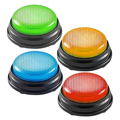 CLISPEED 4 Stück Teiliges Buzzer für Quizspiele mit Sound Farbige Antwort Buzzer für Interaktives Spielshow Zubehör für Klassenzimmer Bürofeiern und Geburtstage CLISPEED 4 Stück Teiliges Buzzer für Quizspiele mit Sound Farbige Antwort Buzzer für Interaktives Spielshow Zubehör für Klassenzimmer Bürofeiern und Geburtstage von CLISPEED