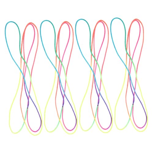 CLISPEED 4 Stück Teiliges Fingerseilspiel Regenbogenfarben Elastisch Langlebig Fingerspielzeug zur Feinmotorik und Kreativität für Freizeit und Schule von CLISPEED