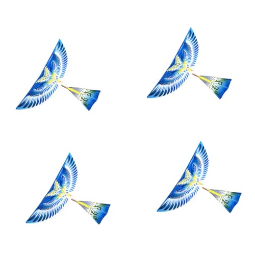CLISPEED 4 Stück Teiliges Gummiband Power Flugzeug DIY Ornithopter Vogel Modell Kindgerechtes Luftfahrt der Hand Auge koordination Langlebig und Einfach zu Fliegen Zufälliger Stil von CLISPEED