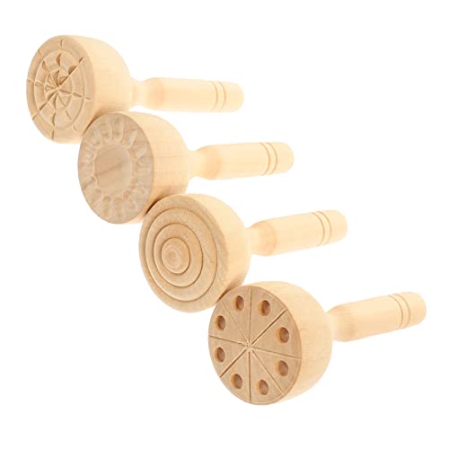 CLISPEED 4 Stück Teiliges Holz Stempel für Knetmasse Praktische DIY Werkzeuge für Kreatives Arbeiten Knete für Bastelprojekte CLISPEED 4 Stück Teiliges Holz Stempel für Knetmasse Praktische DIY Werkzeuge für Kreatives Arbeiten Knete für Bastelprojekte von CLISPEED
