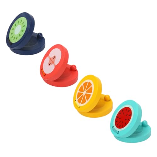 CLISPEED 4 Stück Teiliges Holzfrüchte Kastagnetten Bunte Rhythmus Musikinstrumente Pädagogisch Sicher für Junge Mädchen Auditory Training CLISPEED 4 Stück Teiliges Holzfrüchte Kastagnetten Bunte Rhythmus Musikinstrumente Pädagogisch Sicher für Junge Mädchen Auditory Training von CLISPEED