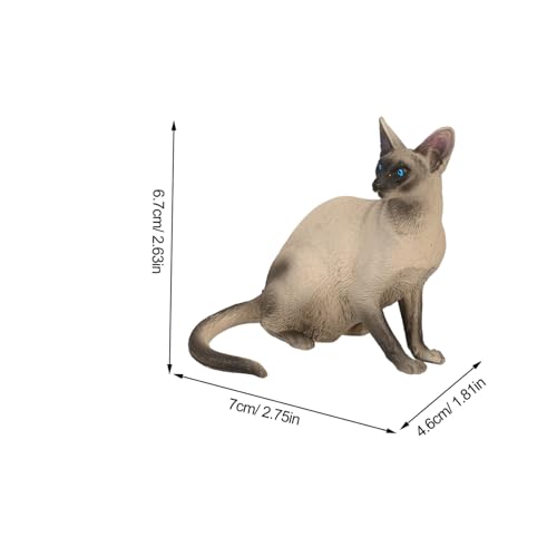 CLISPEED 4 Stück Teiliges Kleine Katzenfigur Realistische Tiermodell Dekoration für Schreibtisch und Kinderzimmer Lernspielzeug Vorstellungskraft und von CLISPEED
