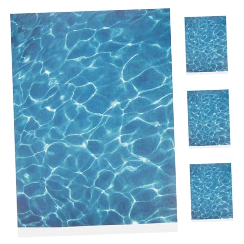 CLISPEED 4 Stück Teiliges Künstliches Wasserpapier mit Realistischen Wasserwellen Einfach zu Schneiden für DIY Outdoor architekturmodelle Gartendekoration Miniatur dioramen und von CLISPEED