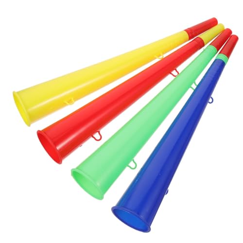 CLISPEED 4 Stück Teiliges Kunststoff tröten Leichte Stadion hörner Geräuschstarke Party Sportspiel krachmacher Gemischt zum Anfeuern bei Fußballspielen und Abschlussfeiern CLISPEED 4 Stück Teiliges Kunststoff tröten Leichte Stadion hörner Geräuschstarke Party Sportspiel krachmacher Gemischt zum Anfeuern bei Fußballspielen und Abschlussfeiern von CLISPEED