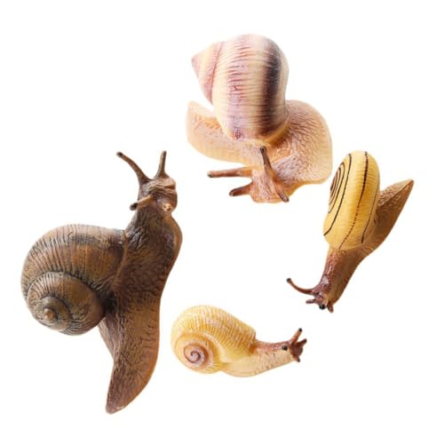 CLISPEED 4 Stück Teiliges Lernspielzeug Realistische Tiermodelle für Tortendeko Gartendeko Gartenfiguren Außen Geeignet Kreative Spielzeuge von CLISPEED