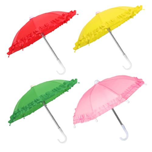 CLISPEED 4 Stück Teiliges Mini Spielzeugregenschirm Verstellbar Farbige Puppenzubehör Kompakte Miniatur schirmmodelle für DIY mikrolandschaft Foto Requisite Geschenkidee für Mädchen und CLISPEED 4 Stück Teiliges Mini Spielzeugregenschirm Verstellbar Farbige Puppenzubehör Kompakte Miniatur schirmmodelle für DIY mikrolandschaft Foto Requisite Geschenkidee für Mädchen und von CLISPEED
