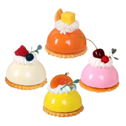 CLISPEED 4 Stück Teiliges Miniatur Kuchen Deko Realistische Französische Tortenmodelle in Pastellfarben Orange Apricot Gelb Kunstvolle Kühlschrankmagneten Wohnaccessoires für Küchen und CLISPEED 4 Stück Teiliges Miniatur Kuchen Deko Realistische Französische Tortenmodelle in Pastellfarben Orange Apricot Gelb Kunstvolle Kühlschrankmagneten Wohnaccessoires für Küchen und von CLISPEED