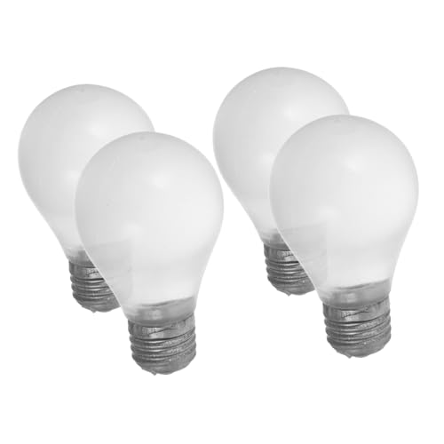 CLISPEED 4 Stück Teiliges Nachtlicht LED Squishy Stressbälle Weiche Hautfreundliche Glühbirnen Beruhigungsspielzeug für Zimmerdekoration Leuchtet im Dunkeln von CLISPEED