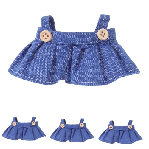 CLISPEED 4 Stück Teiliges Puppenkleid Weichem Stoff Süßer Latzrock für Vinylpuppen Bequemes Overalls-kostüm Vielseitige Puppenkleidung für Kreatives An Ausziehen CLISPEED 4 Stück Teiliges Puppenkleid Weichem Stoff Süßer Latzrock für Vinylpuppen Bequemes Overalls-kostüm Vielseitige Puppenkleidung für Kreatives An Ausziehen von CLISPEED