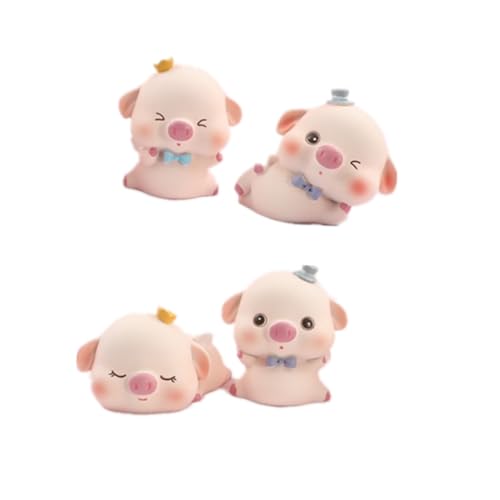 CLISPEED 4 Stück Teiliges Resin Schwein Tortendekoration Kompakt Kreativ Fotorequisite Kuchen Ornament Deko CLISPEED 4 Stück Teiliges Resin Schwein Tortendekoration Kompakt Kreativ Fotorequisite Kuchen Ornament Deko von CLISPEED