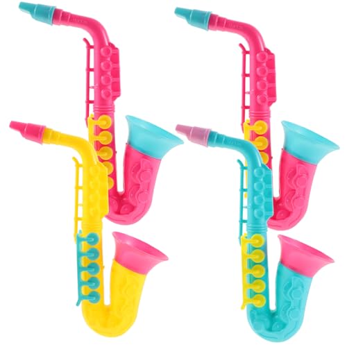CLISPEED 4 Stück Teiliges Saxophon aus Sicherem Kunststoff Pädagogisches Blasinstrument zur Musikalischen Glatte Verarbeitung Farblich Sortiert für Kreative Zufällige Farbe CLISPEED 4 Stück Teiliges Saxophon aus Sicherem Kunststoff Pädagogisches Blasinstrument zur Musikalischen Glatte Verarbeitung Farblich Sortiert für Kreative Zufällige Farbe von CLISPEED
