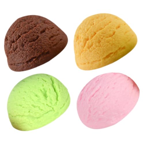 CLISPEED 4 Stück Teiliges Simulierte Eiscreme Kugeln aus Realistische Dessert Deko Farblich Gemischt Lebensechte Imitation für Foto Requisiten und Wohnkultur CLISPEED 4 Stück Teiliges Simulierte Eiscreme Kugeln aus Realistische Dessert Deko Farblich Gemischt Lebensechte Imitation für Foto Requisiten und Wohnkultur von CLISPEED