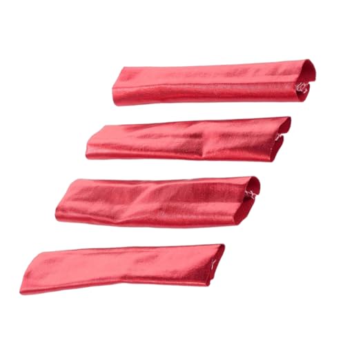 CLISPEED 4 Stück Teiliges Staubschutz Cover für Rc Offroad Buggy Stoßdämpfer Feder Abdeckung Langlebiges Leichtes Material Passend für Federn Rot von CLISPEED