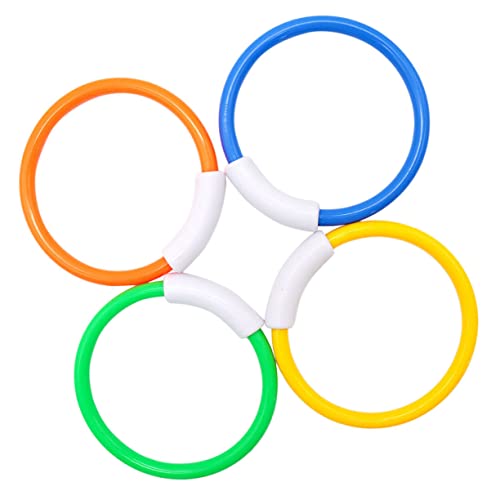 CLISPEED 4 Stück Teiliges Tauchspielzeug für Bunte Tauchringe aus Hochwertigem für Pool für Früherziehung und Spaß im Wasser für Geburtstagsgeschenke Zufällige Farbe Zufällige Farbe CLISPEED 4 Stück Teiliges Tauchspielzeug für Bunte Tauchringe aus Hochwertigem für Pool für Früherziehung und Spaß im Wasser für Geburtstagsgeschenke Zufällige Farbe Zufällige Farbe von CLISPEED