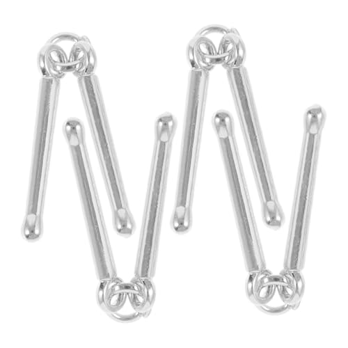 CLISPEED 4 Stück Trommelstock-anhänger Musiknote Charme Musiknotenanhänger Musiknoten-anhänger Schlagzeuger Halskette Schlagzeug-halskette Instrumente Charms Zinklegierung Silver CLISPEED 4 Stück Trommelstock-anhänger Musiknote Charme Musiknotenanhänger Musiknoten-anhänger Schlagzeuger Halskette Schlagzeug-halskette Instrumente Charms Zinklegierung Silver von CLISPEED