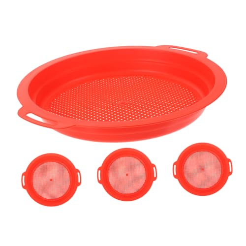 CLISPEED 4 Stücke Tragbare Plastiksieb für Strandspiel Effizientes Schaufeln und von Muscheln und Schätzen für Outdoor Aktivitäten und für Jungen und Mädchen CLISPEED 4 Stücke Tragbare Plastiksieb für Strandspiel Effizientes Schaufeln und von Muscheln und Schätzen für Outdoor Aktivitäten und für Jungen und Mädchen von CLISPEED