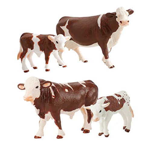 CLISPEED 4 Stücke Weidentiermodell Kuhanzug-Modell Spielzeugvieh Kühe Kleintierspielzeug Bildung Tiere Kleine Kuhfigur Realistisches Figurenmodell Viehspielzeug Weiß PVC CLISPEED 4 Stücke Weidentiermodell Kuhanzug-Modell Spielzeugvieh Kühe Kleintierspielzeug Bildung Tiere Kleine Kuhfigur Realistisches Figurenmodell Viehspielzeug Weiß PVC von CLISPEED