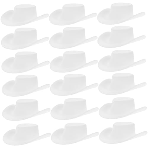 CLISPEED 40 Stück Miniatur Western Cowboy Hüte aus Kunststoff Weiße Cowgirl Hüte Mini Dekoration für Puppenhaus Bastelbedarf für DIY Puppenaccessoires Langlebig und Formstabil CLISPEED 40 Stück Miniatur Western Cowboy Hüte aus Kunststoff Weiße Cowgirl Hüte Mini Dekoration für Puppenhaus Bastelbedarf für DIY Puppenaccessoires Langlebig und Formstabil von CLISPEED