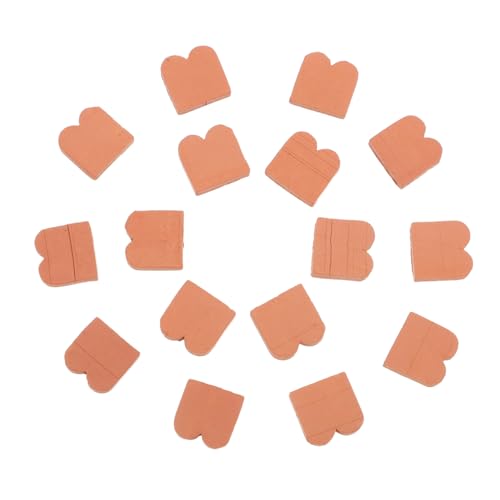 CLISPEED 40 Stück Robustem Realistisch Gewellte Wellenziegel Stapelbare Modellziegel für DIY Puppenhaus Dekoration und Bastelprojekte Braun von CLISPEED