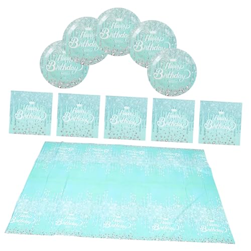 CLISPEED 41pcs Glitter Party Dekorationen Tischgeschirr Geburtstag Party Lieferungen Platten Serviette Tischdecke Geburtstagsdekorationen Partyzubehör CLISPEED 41pcs Glitter Party Dekorationen Tischgeschirr Geburtstag Party Lieferungen Platten Serviette Tischdecke Geburtstagsdekorationen Partyzubehör von CLISPEED