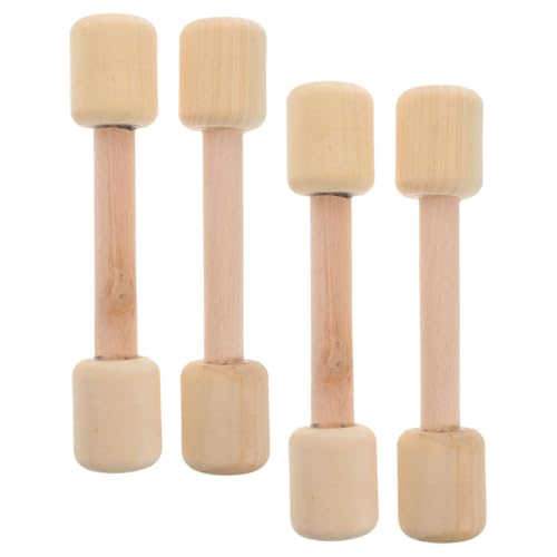 CLISPEED 4Stücke Holzspielzeug Hanteln für Kleinkinder Ergonomisches Übungsgewicht für Fantasievolles Fördert Bewegung und Koordination für Kindergartenkinder Sicherer Spielspaß CLISPEED 4Stücke Holzspielzeug Hanteln für Kleinkinder Ergonomisches Übungsgewicht für Fantasievolles Fördert Bewegung und Koordination für Kindergartenkinder Sicherer Spielspaß von CLISPEED
