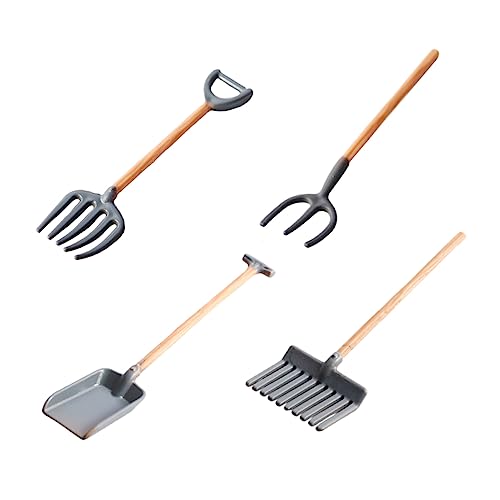 CLISPEED 4Stücke Mini Gartenwerkzeug Set für Puppenhäuser Teiliges Set mit Rechen Langlebigem Material Kreative DIY Projekte und Mini Garten Dekoration CLISPEED 4Stücke Mini Gartenwerkzeug Set für Puppenhäuser Teiliges Set mit Rechen Langlebigem Material Kreative DIY Projekte und Mini Garten Dekoration von CLISPEED