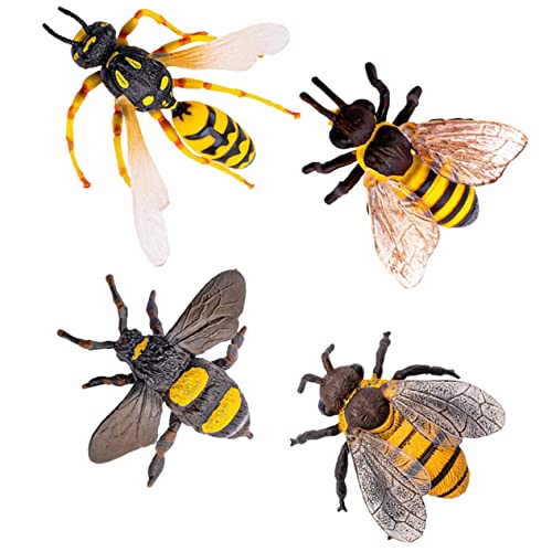 CLISPEED 4stücke Realistische Gartenfiguren Bienenmodell Spielzeug Für Junge Mädchen Dekoration Und Bildungszwecke Lebensnahe Insektenfiguren Aus Robustem Material Für Schreibtisch Und CLISPEED 4stücke Realistische Gartenfiguren Bienenmodell Spielzeug Für Junge Mädchen Dekoration Und Bildungszwecke Lebensnahe Insektenfiguren Aus Robustem Material Für Schreibtisch Und von CLISPEED
