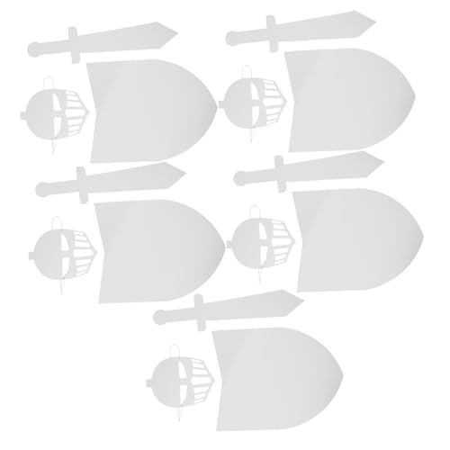CLISPEED 5 Sätze DIY Ritter Bastelset Karton Schild Maske Kreativ Party Zubehör für Gruppenaktivitäten und Rollenspiele CLISPEED 5 Sätze DIY Ritter Bastelset Karton Schild Maske Kreativ Party Zubehör für Gruppenaktivitäten und Rollenspiele von CLISPEED
