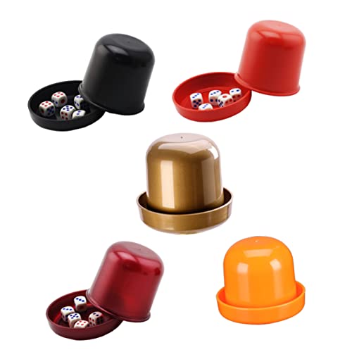 CLISPEED 5 Sätze Würfel Würfelbecher Würfelbecher-Spiel Rechts Tasse Würfel Farbwürfelbecher Würfelspiel Plastikwürfel Tasse Würfelhalter Bar Würfelbecher Würfeltablett Spiel Würfel CLISPEED 5 Sätze Würfel Würfelbecher Würfelbecher-Spiel Rechts Tasse Würfel Farbwürfelbecher Würfelspiel Plastikwürfel Tasse Würfelhalter Bar Würfelbecher Würfeltablett Spiel Würfel von CLISPEED
