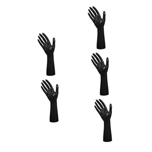 CLISPEED 5 Stück Handmodell Requisiten Handschuhe Für Männer Herrenhandschuhe Herrenschmuck Armbandhalter Herrenhandschuhe Halsketten Handdisplay Fingerpalme Schmuckständer von CLISPEED
