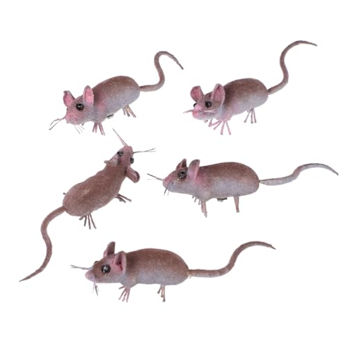 CLISPEED 5 Stück Insektenmausmodell Form simulierte kleine Ornament realistische gefälschte Streich Mini kleine Mausfigur Spielzeugmäuse Mausspielzeug Mäusefiguren Eisendraht CLISPEED 5 Stück Insektenmausmodell Form simulierte kleine Ornament realistische gefälschte Streich Mini kleine Mausfigur Spielzeugmäuse Mausspielzeug Mäusefiguren Eisendraht von CLISPEED