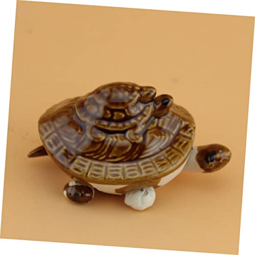 CLISPEED 5 Stück Keramik Schildkröten Aquarium Deko Teilig Lebensnahe Miniatur Schildkröten Figuren für Süß und Salzwasserfische Sicher und Pflegeleicht Zufällige Farbe Zufällige Farbe von CLISPEED