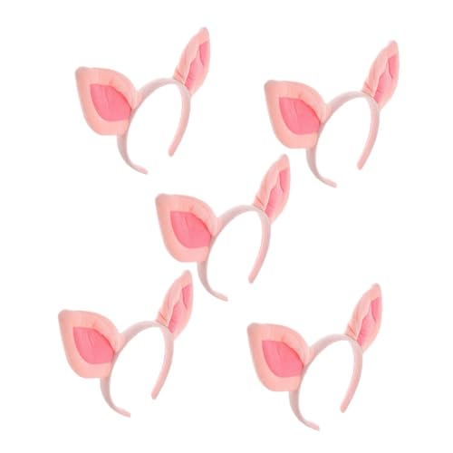 CLISPEED 5 Stück Pig Ears Headband aus Weichem Bequemes Kostüm Accessoire für Halloween Party Rosa Schweineohren Haarreif für Cosplay Waschen und Frisurenfixierung CLISPEED 5 Stück Pig Ears Headband aus Weichem Bequemes Kostüm Accessoire für Halloween Party Rosa Schweineohren Haarreif für Cosplay Waschen und Frisurenfixierung von CLISPEED