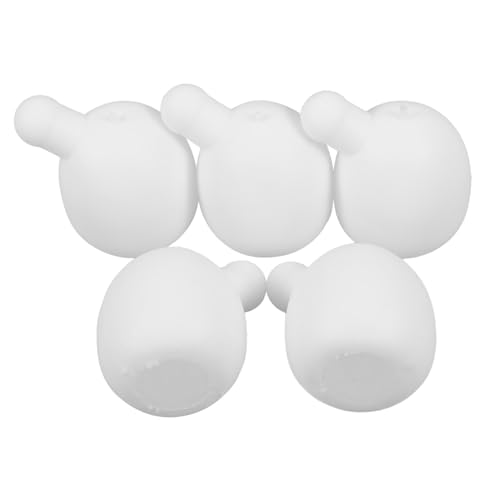 CLISPEED 5 Stück Squeeze Toy Einsatz aus Elastischem TPR Material Weiche Innenkugel Ersatzteil für DIY Bubble Blowing Puppen Kleine Weiße Bastelkugeln von CLISPEED