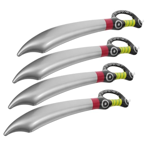 CLISPEED 5 Stück Teiliges Aufblasbare Piratensäbel Sichere Spielzeugschwerter mit Ergonomischem Griff für Piraten Kostüm Party Bühnenauftritte und Halloween Zubehör von CLISPEED