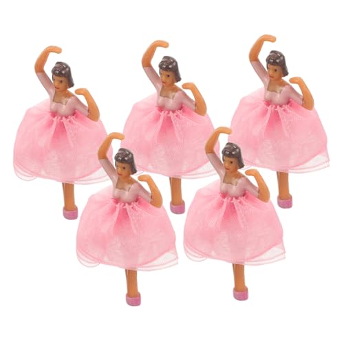 CLISPEED 5 Stück Teiliges Ballettpuppen als Spieluhr Zubehör Detailreiche Prinzessin Ballerina Figuren Tanzende Deko für Musikboxen Elegant Gestaltete Puppenfiguren für Sammler und von CLISPEED