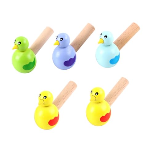 CLISPEED 5 Stück Teiliges Holzpfeifen Kleine Bunte Vogelpfeifen Musikspielzeug Sicher und Leicht Tragbar für Lernspielzeug Zufällige Farbe Zufällige Farbe von CLISPEED