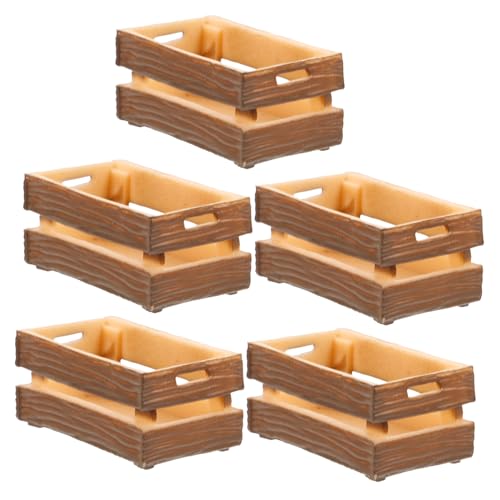 CLISPEED 5 Stück Teiliges Miniatur Holzkisten für Puppenhaus Dekoration Leichte Kompakte Aufbewahrungsboxen Geeignet für Mini Szenen Vielseitig Kombinierbar für Bastel und Sammlerzwecke CLISPEED 5 Stück Teiliges Miniatur Holzkisten für Puppenhaus Dekoration Leichte Kompakte Aufbewahrungsboxen Geeignet für Mini Szenen Vielseitig Kombinierbar für Bastel und Sammlerzwecke von CLISPEED