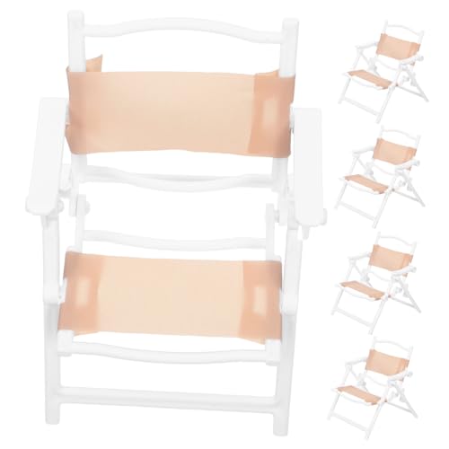 CLISPEED 5 Stück Teiliges Miniatur Klapp-liegestühle in Cremeweiß Leichte Kunststoff-Materialien Detailreiche Puppenhaus-strandstühle für Micro Landschaft Dekoration Kinderfreundlich CLISPEED 5 Stück Teiliges Miniatur Klapp-liegestühle in Cremeweiß Leichte Kunststoff-Materialien Detailreiche Puppenhaus-strandstühle für Micro Landschaft Dekoration Kinderfreundlich von CLISPEED