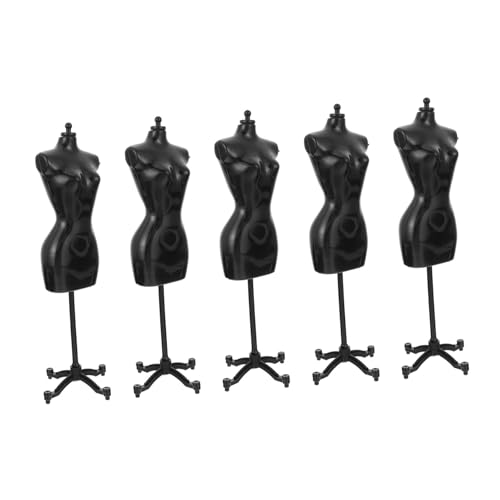 CLISPEED 5 Stück Teiliges Puppenständer Robustem Kunststoff Mini Mannequin Halterung für Puppenkleidung Stabiler Displayständer für Puppenzubehör für Puppenhaus Dekoration von CLISPEED
